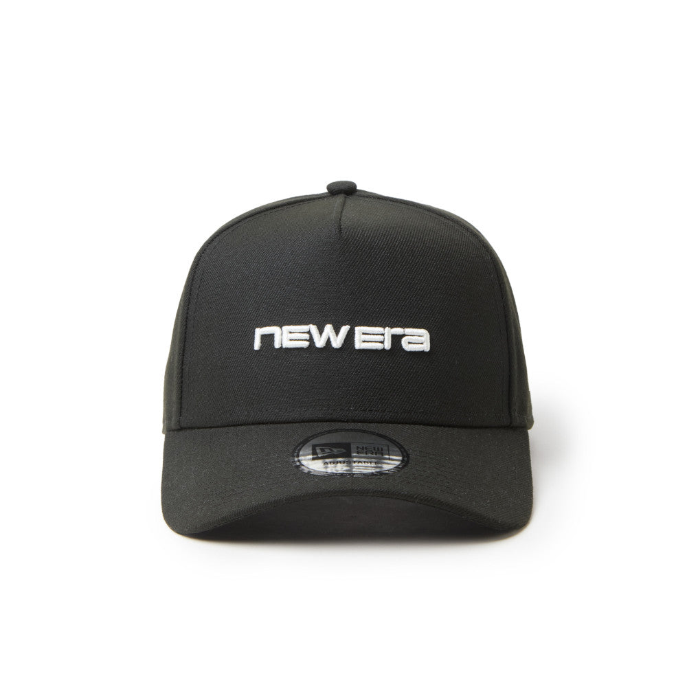 New Era 9FORTY A-Frame Wordmark Logo Black Adjustable Cap