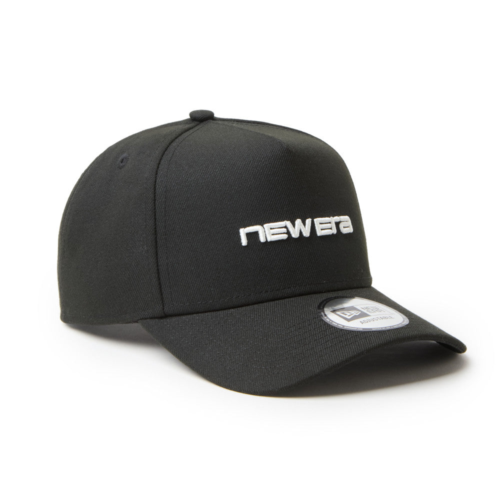 New Era 9FORTY A-Frame Wordmark Logo Black Adjustable Cap