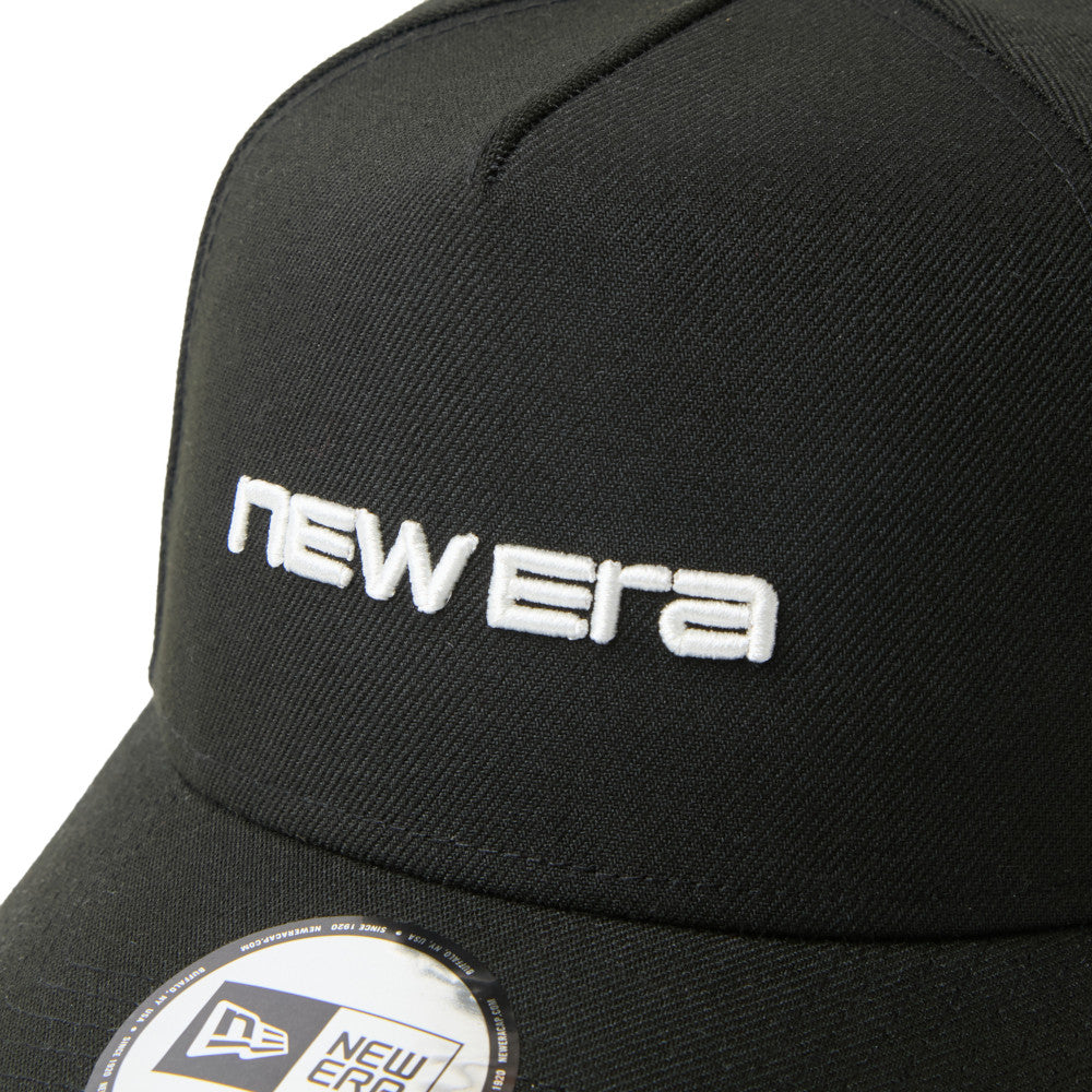New Era 9FORTY A-Frame Wordmark Logo Black Adjustable Cap