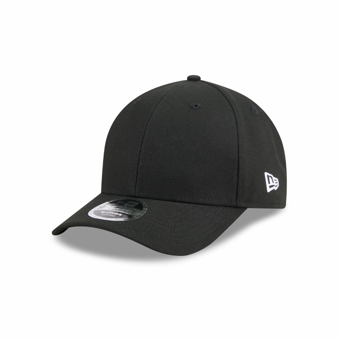 New Era 9FORTY Wordmark Basic Black M-Crown Adjustable Cap