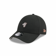 New Era 9FORTY NE Script Metal Bronze Badge Black Unstructured Adjustable Cap