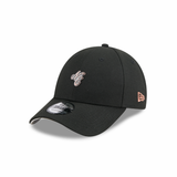 New Era 9FORTY NE Script Metal Bronze Badge Black Unstructured Adjustable Cap