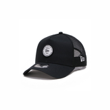 New Era 9FORTY A-Frame Round Patch Black Trucker Cap