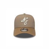 New Era 9FORTY Script Mocha Mousse White Mocha Adjustable Cap