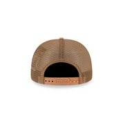 New Era 9FORTY A-Frame Trucker Los Angeles Dodgers MLB Metal Badge Deep Sand Brown Snapback Cap