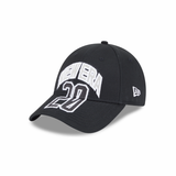 New Era 9FORTY Wordmark Street Archived Black Cross Panels Adjustable Cap