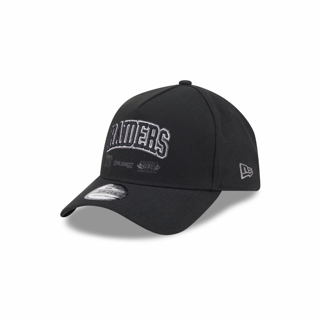 New Era 9FORTY A-Frame Las Vegas Raiders Raiders Wear Black Adjustable Cap