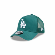 New Era 9FORTY A-Frame Los Angeles Dodgers Color Era Pine Needle Green Trucker Adjustable Cap