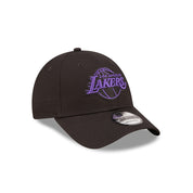 New Era 9FORTY Los Angeles Lakers Neon Outline Black Purple Adjustable Cap
