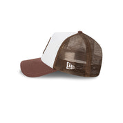 New Era 9FORTY A-Frame New York Yankees Earthtones World Series White Walnut  Trucker Cap