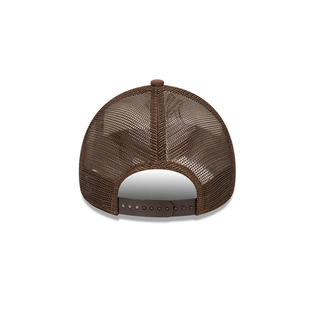 New Era 9FORTY A-Frame New York Yankees Earthtones World Series White Walnut  Trucker Cap
