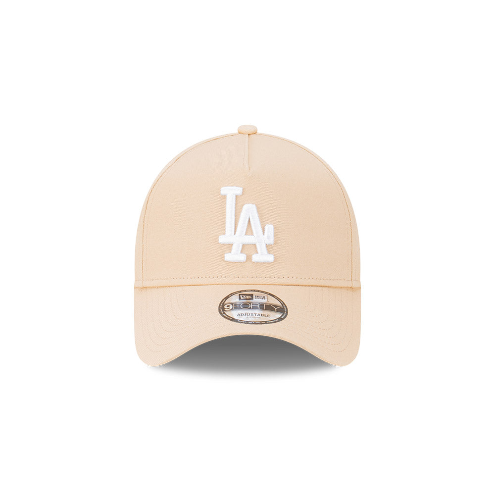 New Era 9FORTY A-Frame Los Angeles Dodgers MLB Oat Milk Snapback Cap