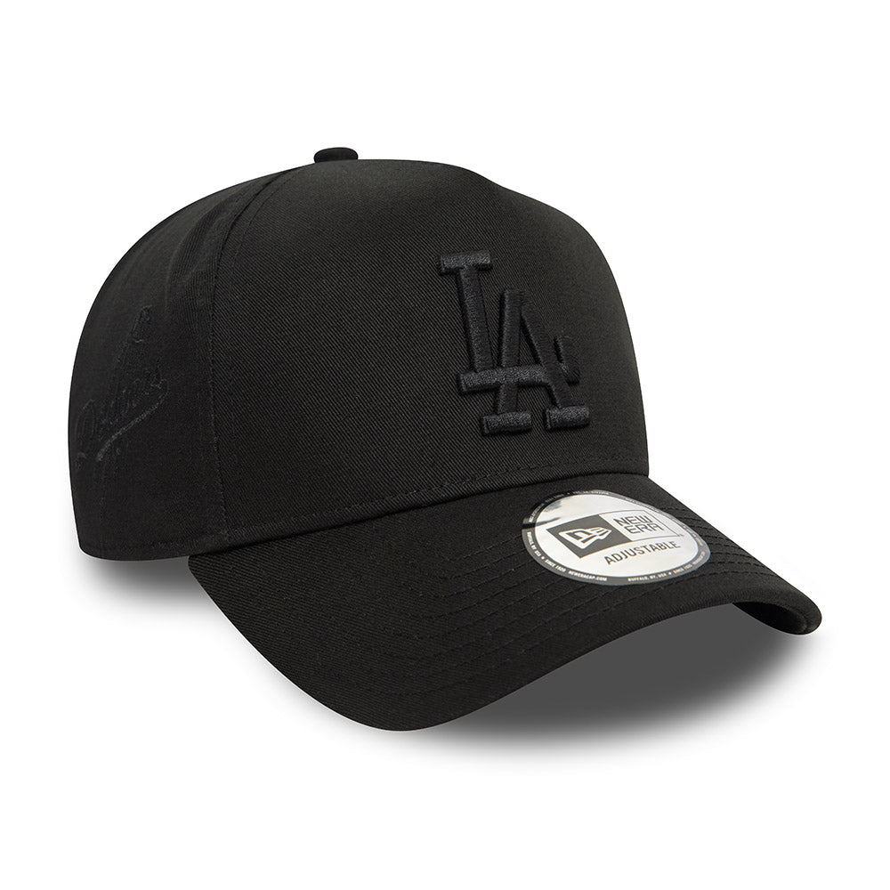 New Era 9FORTY E-Frame Los Angeles Dodgers Monochrome Black Adjustable Cap