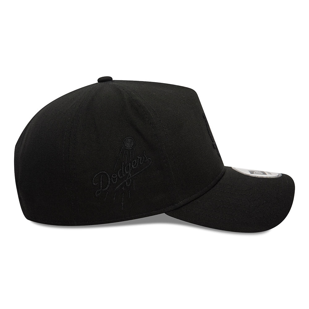 New Era 9FORTY E-Frame Los Angeles Dodgers Monochrome Black Adjustable Cap