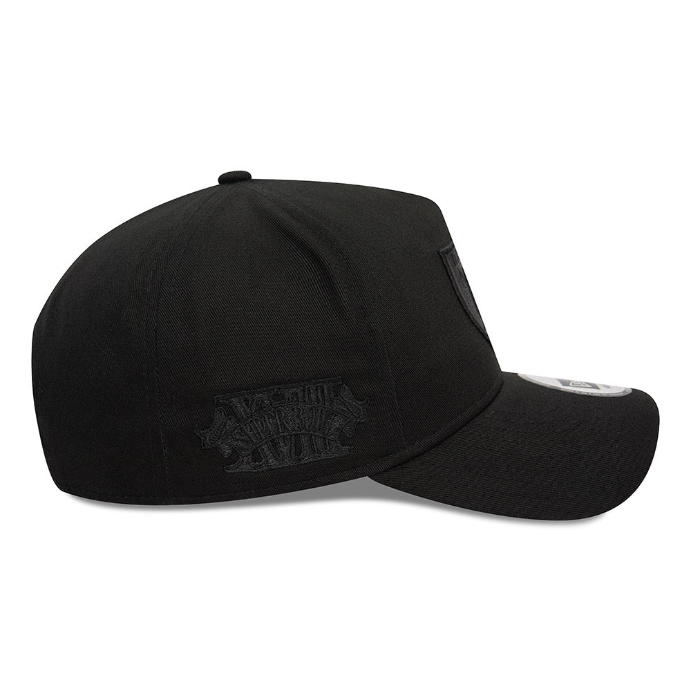 New Era 9FORTY E-Frame Las Vegas Raiders Monochrome Black Adjustable Cap