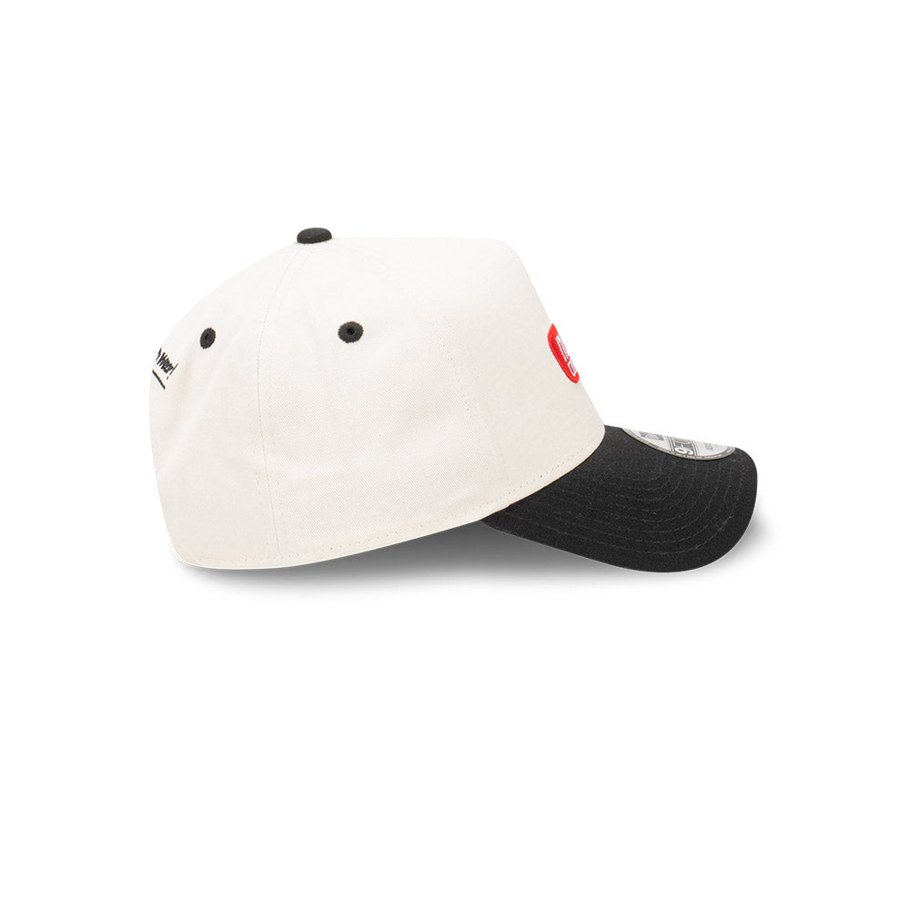 New Era 9FORTY A-Frame Capsule Logo Chrome White Snapback Cap