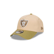 New Era 9FORTY A-Frame Las Vegas Raiders Beansprout Oat Milk Snapback Cap