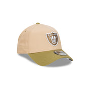 New Era 9FORTY A-Frame Las Vegas Raiders Beansprout Oat Milk Snapback Cap