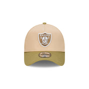 New Era 9FORTY A-Frame Las Vegas Raiders Beansprout Oat Milk Snapback Cap
