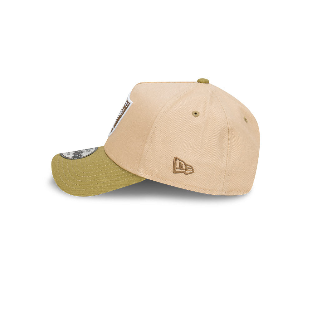 New Era 9FORTY A-Frame Las Vegas Raiders Beansprout Oat Milk Snapback Cap