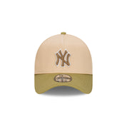 New Era 9FORTY A-Frame New York Yankees Beansprout Oat Milk  Snapback Cap