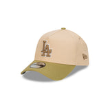 New Era 9FORTY A-Frame Los Angeles Dodgers Beansprout Oat Milk Snapback Cap