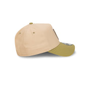 New Era 9FORTY A-Frame Los Angeles Dodgers Beansprout Oat Milk Snapback Cap