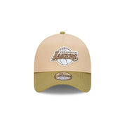 New Era 9FORTY A-Frame Los Angeles Lakers Beansprout Oat Milk  Snapback Cap