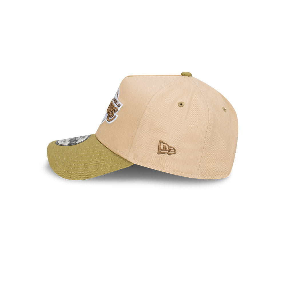 New Era 9FORTY A-Frame Los Angeles Lakers Beansprout Oat Milk  Snapback Cap