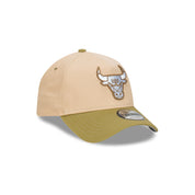 New Era 9FORTY A-Frame Chicago Bulls Beansprout Oat Milk Snapback Cap