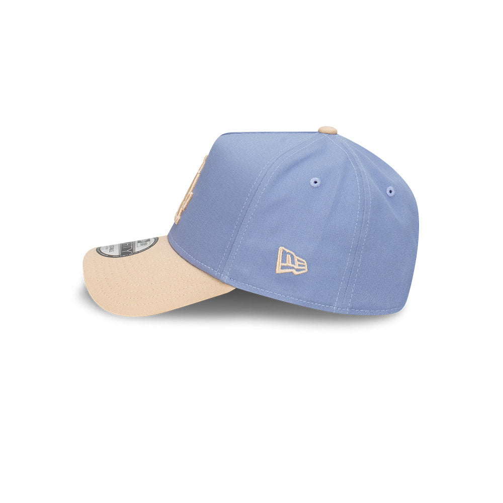 New Era 9FORTY A-Frame Los Angeles Dodgers Blueberry Cream Iris Flower Snapback Cap