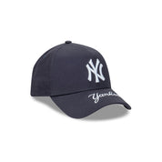 New Era 9FORTY A-Frame New York Yankees Team Visor Hit Navy Snapback