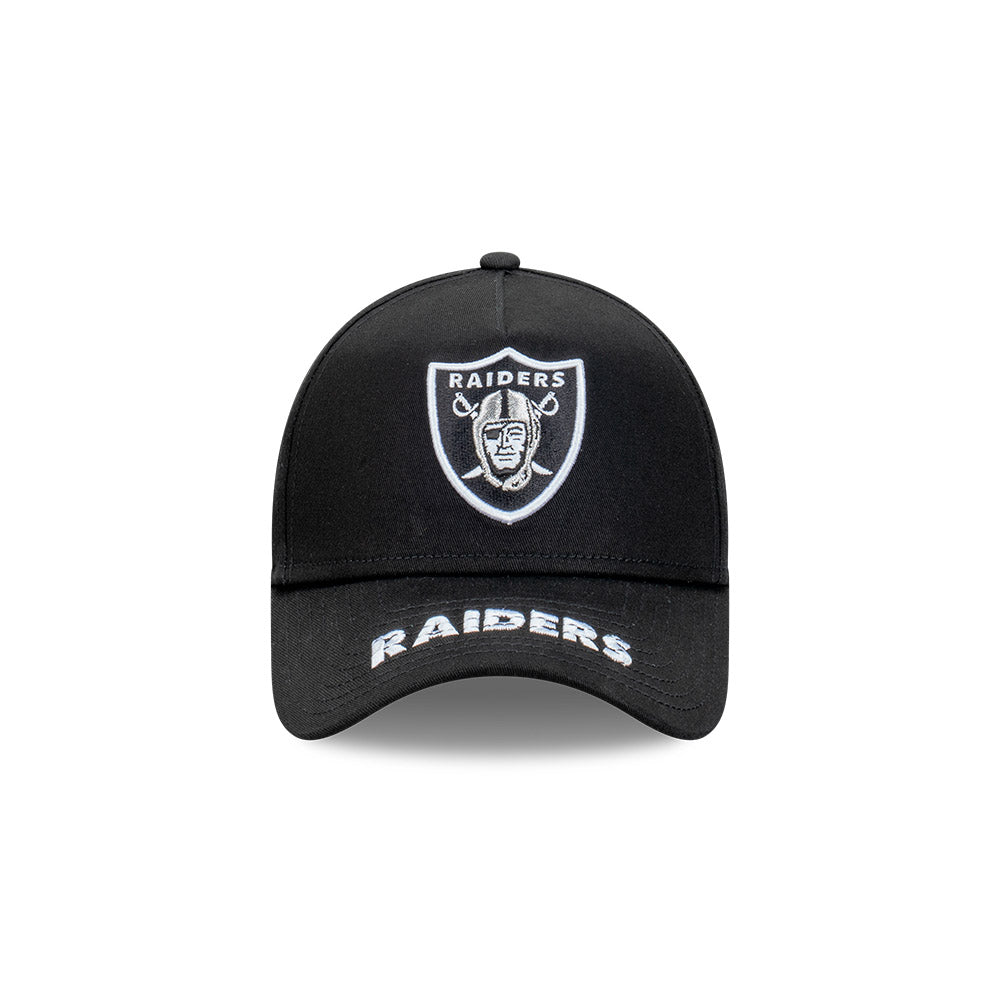 New Era 9FORTY A-Frame Las Vegas Raiders Team Visor Hit Black Snapback Cap