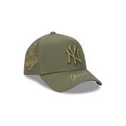New Era 9Forty A-Frame New York Yankees Olive Snapback Cap