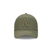 New Era 9Forty A-Frame New York Yankees Olive Snapback Cap