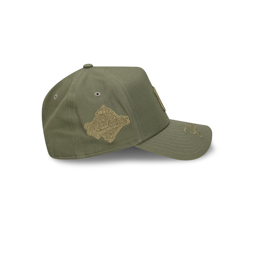 New Era 9Forty A-Frame New York Yankees Olive Snapback Cap