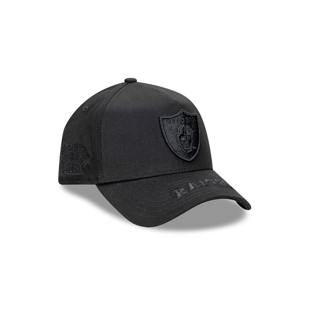 New Era 9FORTY A-Frame Las Vegas Raiders Tonal Black Snapback Cap