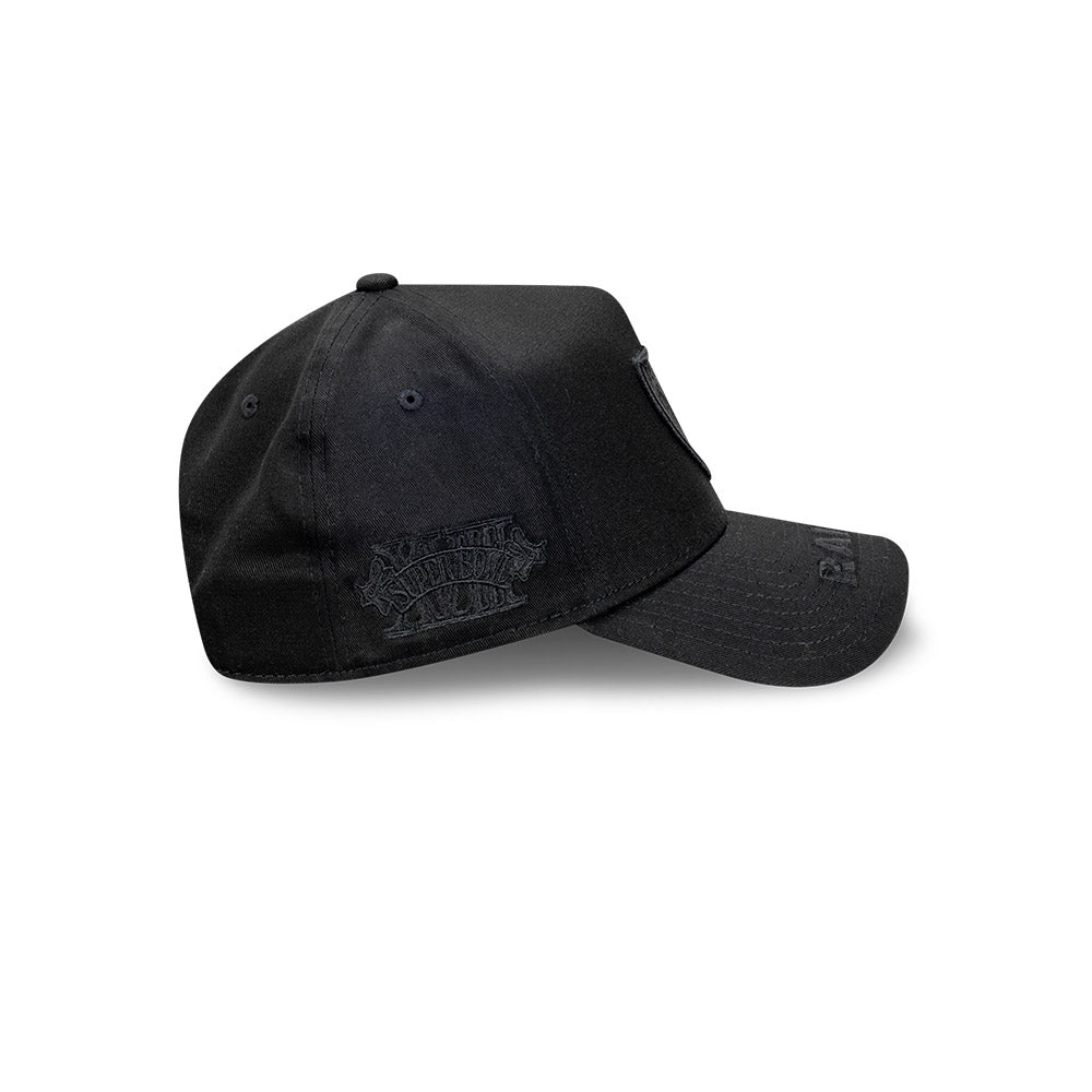 New Era 9FORTY A-Frame Las Vegas Raiders Tonal Black Snapback Cap
