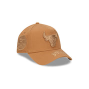 New Era 9Forty A-Frame Chicago Bulls Tonal Wheat Snapback Cap