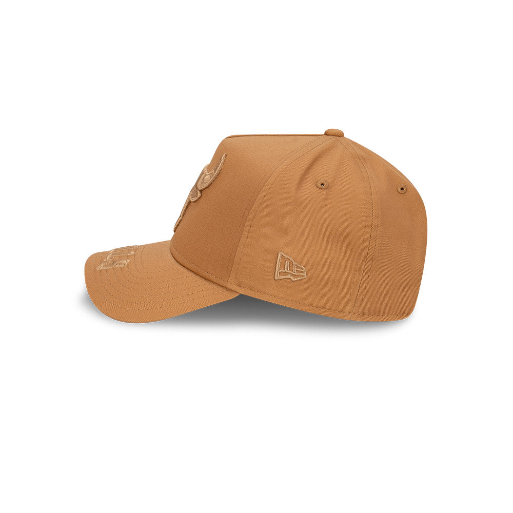 New Era 9Forty A-Frame Chicago Bulls Tonal Wheat Snapback Cap