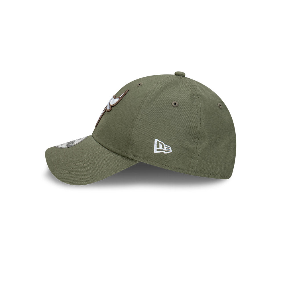 New Era 9FORTY Chicago Bulls Dark Olive Adjustable Snapback Cap