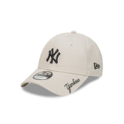 New Era 9FORTY New York Yankees Black Visor Script Stone Adjustable Cap