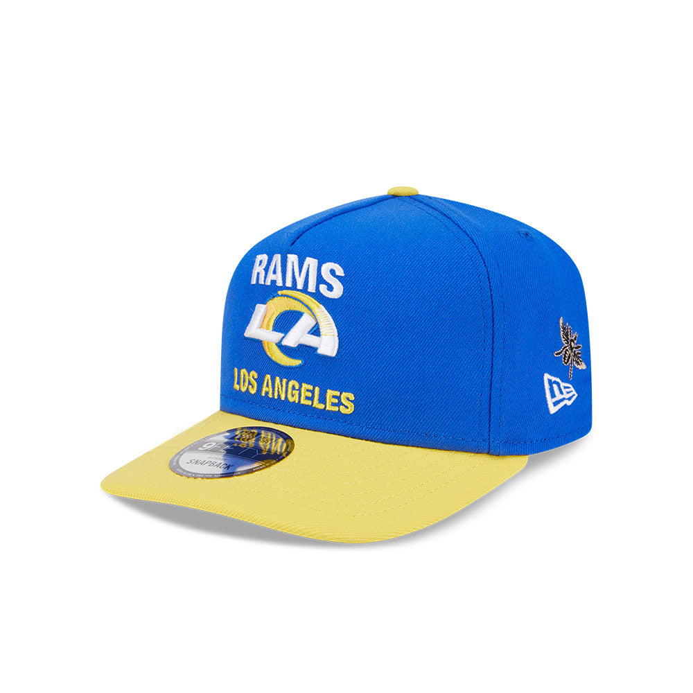 New Era x Felt 9FIFTY A-Frame Los Angeles Rams Blue Yellow Snapback Cap