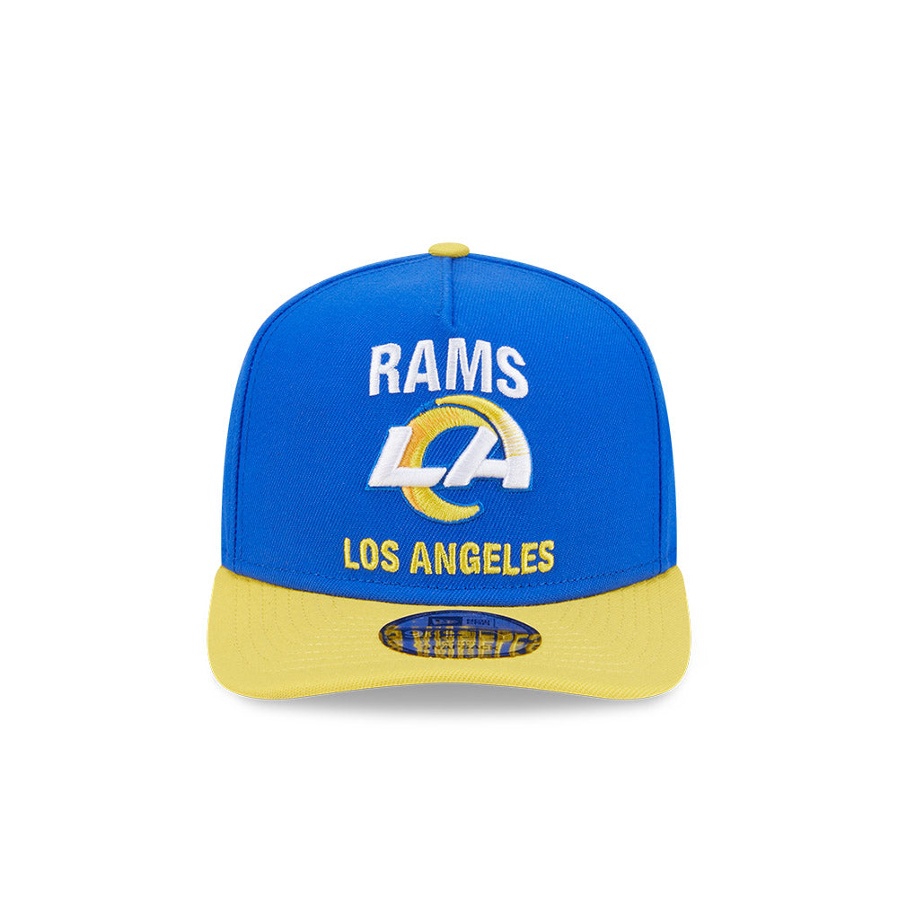 New Era x Felt 9FIFTY A-Frame Los Angeles Rams Blue Yellow Snapback Cap
