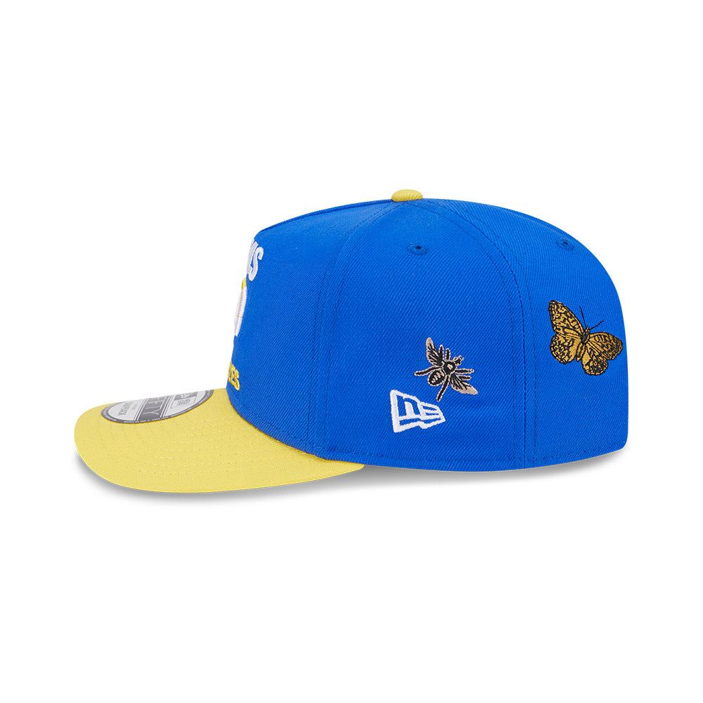 New Era x Felt 9FIFTY A-Frame Los Angeles Rams Blue Yellow Snapback Cap