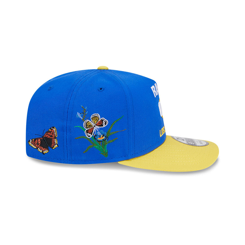New Era x Felt 9FIFTY A-Frame Los Angeles Rams Blue Yellow Snapback Cap