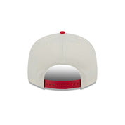 New Era 9FIFTY Chicago Bulls Two Tone Script NBA Chrome White OTC Snapback Cap