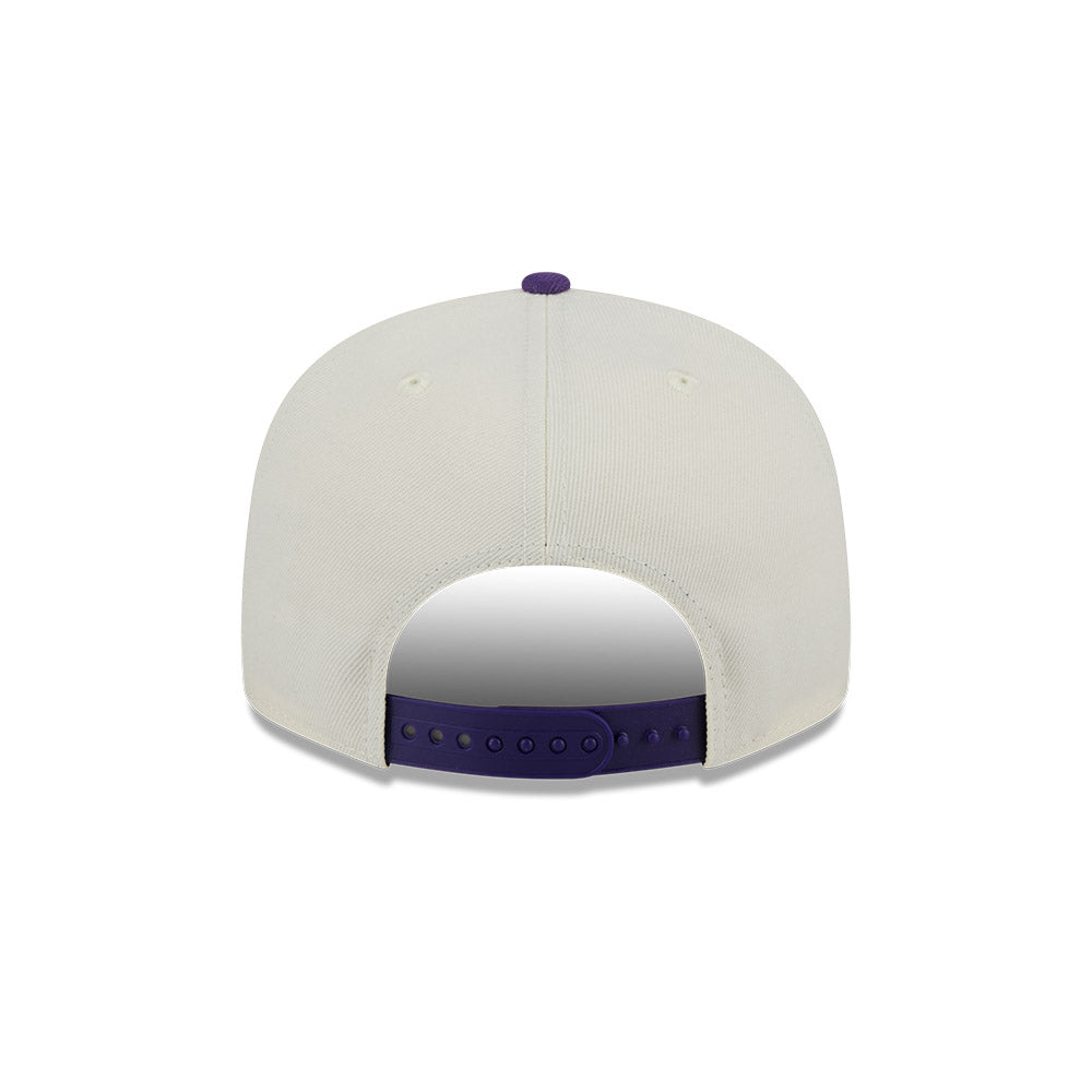 New Era 9FIFTY Los Angeles Lakers Two Tone Script NBA Chrome White OTC Snapback Cap