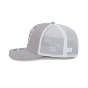 New Era 9SEVENTY Las Vegas Raiders Contrast Grey White Stretch Snapback Trucker Cap