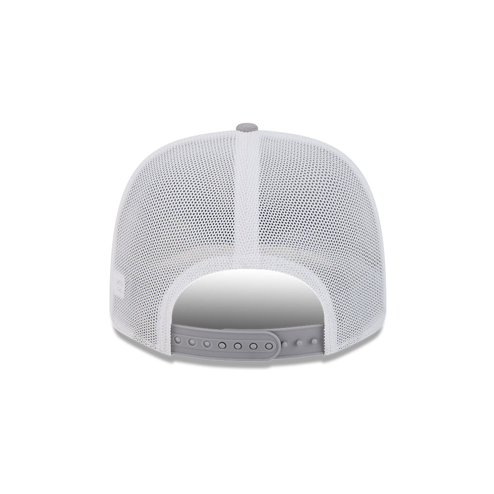 New Era 9SEVENTY Chicago Bulls Contrast Grey White Stretch Snapback Trucker Cap